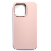 Силиконовый чехол Liquid Silicone Case с закрытым низом светло-розовый для Apple iPhone 13 Pro Max