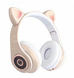 Беспроводные детские наушники с ушками и подсветкой Cat Ear CXT-B39, фото 6