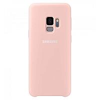 Чехол бампер Silicone Cover для Samsung Galaxy S9 (розовый)