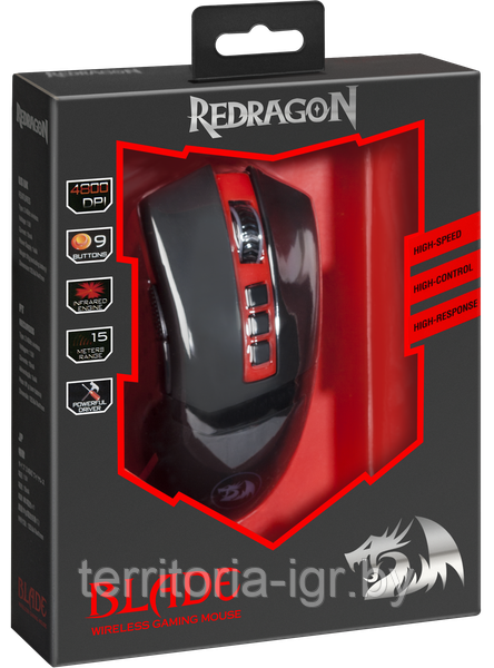 Беспроводная игровая мышь Blade Redragon - фото 1 - id-p171609750
