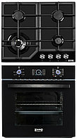 Комплект духовой шкаф ZorG Technology BE10 LD black + варочная панель ZorG Technology BP6 FDW black