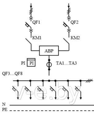 Схема первичных соединений УВР-15