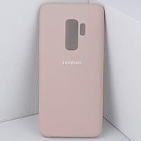 Чехол бампер Silicone Cover для Samsung Galaxy S9 Plus (пудровый)