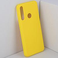 Чехол бампер Silicone Cover для Huawei Y6p (желтый)