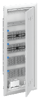 Щиток встраиваемый ABB UK650MVB мультимедия TS35+4xМП перф, белая мет. дверь,872x384x88