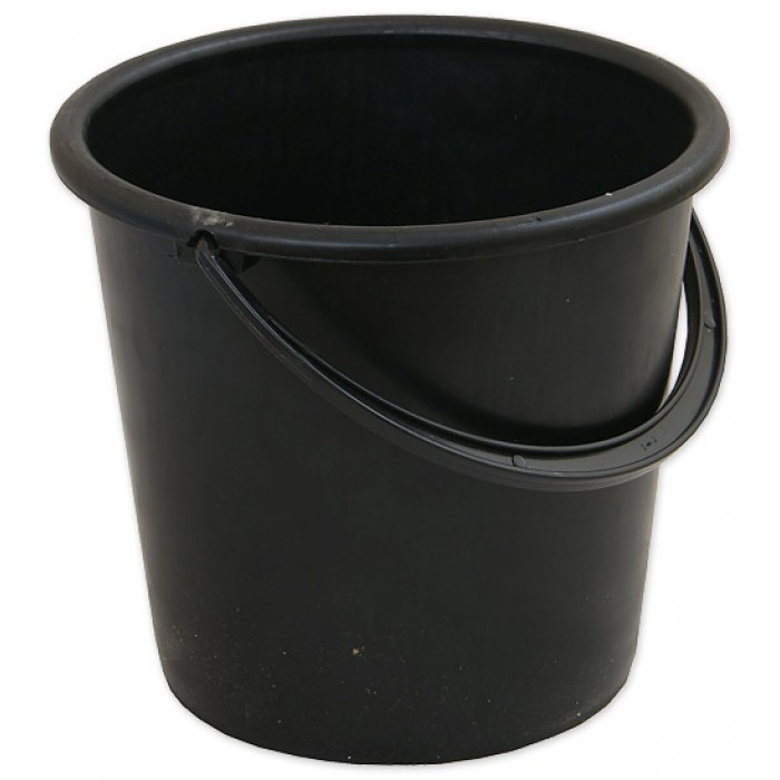 Ведро пластиковое Самара, 10л., цв.черный - фото 1 - id-p171657468