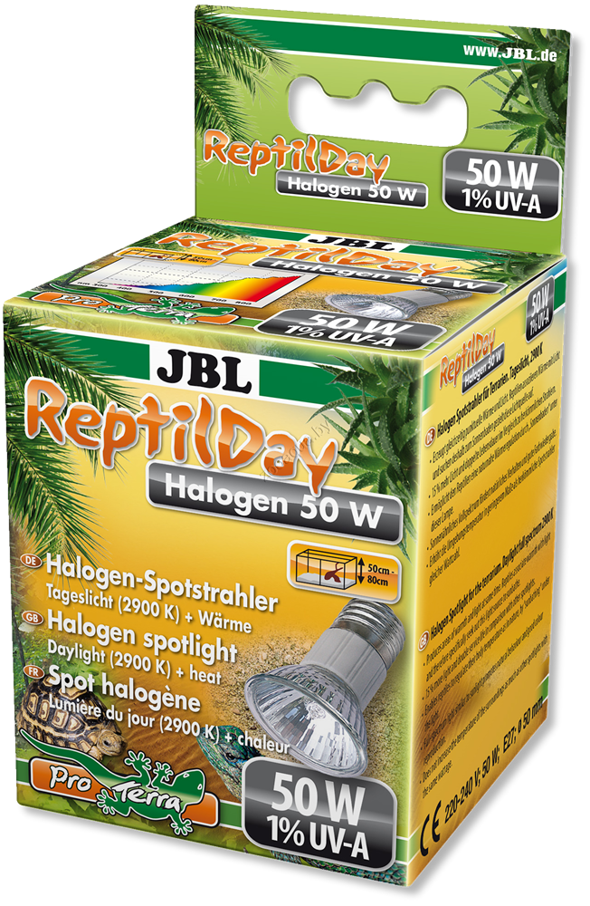JBL JBL ReptilDay Halogen - Галогеновая лампа для террариума, 50 ватт