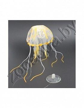 Barbus Decor 076 Силиконовая Медуза Малая, Оранжевая 5*15 см - фото 1 - id-p121583806