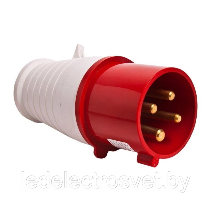 014 Вилка силовая 3Р+РЕ 16А 380В IP44