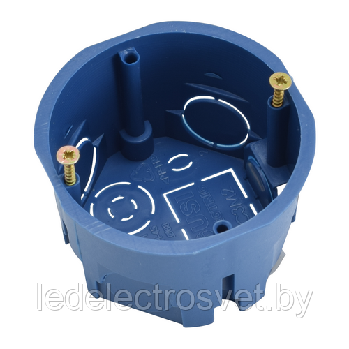 Подрозетник для скрытого монтажа С3М2 синий 
GUSI