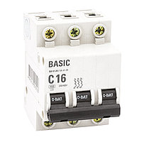 Автоматический выключатель ВА 47-29, 3P 6А 
(C) 4,5кА EKF Basic