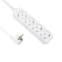 Удлинитель 4 гнезда 2м, 10А/2,5кW с з/к, ПВС 3х0,75 
"POWERMAN"