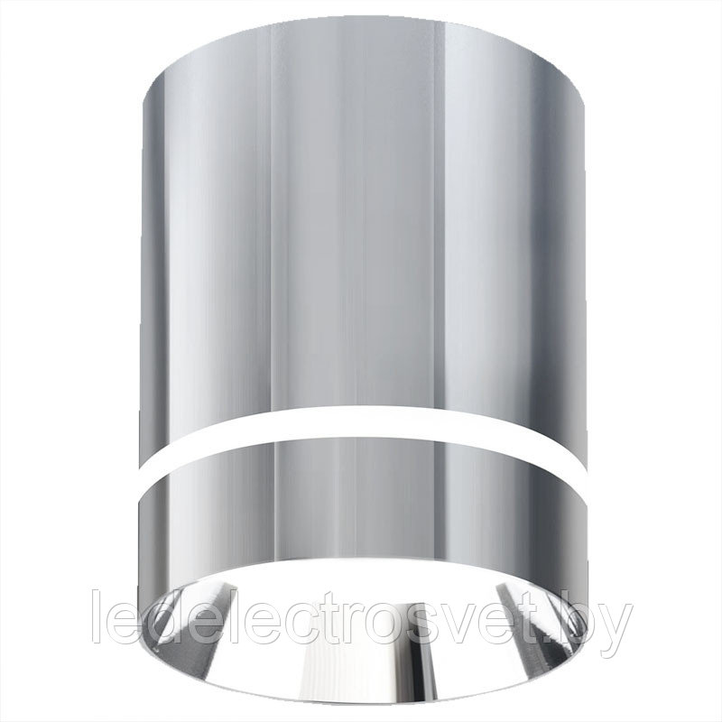 Накладной потолочный светодиодный светильник 
DLR021 9W 4200K хром