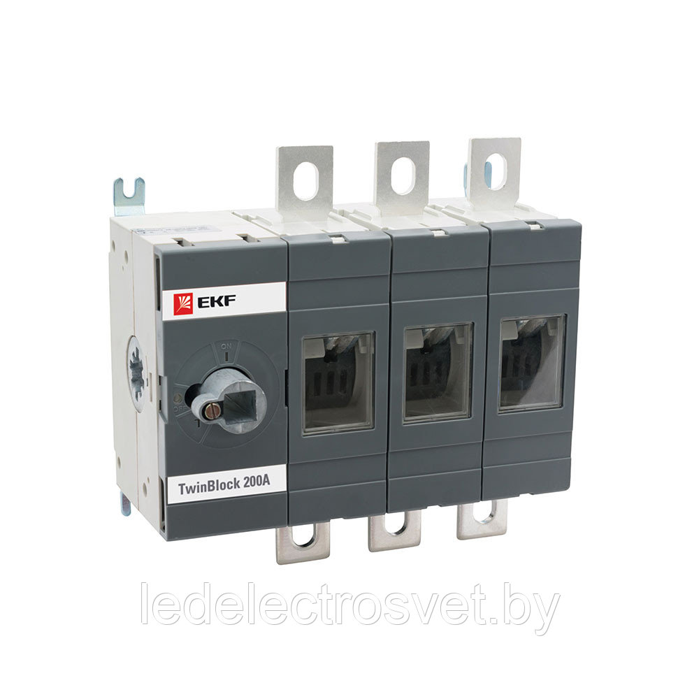 Рубильник 200A 3P без рукоятки управления 
TwinBlock EKF PROxima