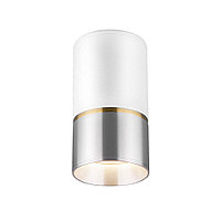 Накладной акцентный светильник DLN106 GU10 белый/серебро