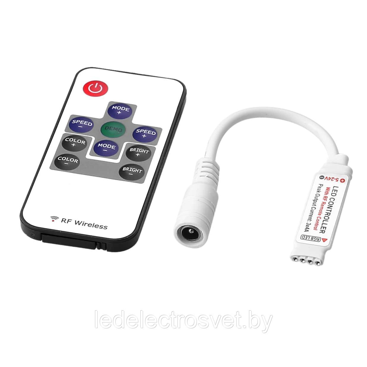 Контроллер для светодиодных лент C-RF-001 RF RGB Remote mini - фото 1 - id-p171679837