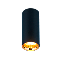 Накладной потолочный светодиодный светильник 
DLR030 12W 4200K черный матовый/золото
