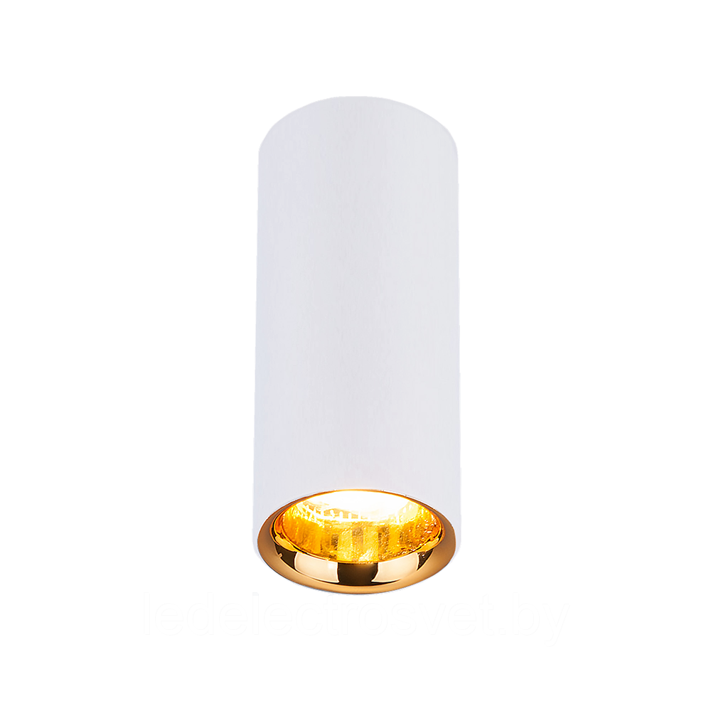 Накладной потолочный светодиодный светильник 
DLR030 12W 4200K белый матовый/золото