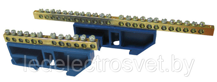 Шина "0" 63.20 (DIN изолятор) никель EKF PROxima