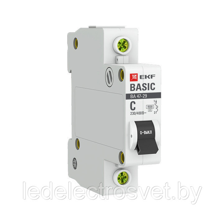 Автоматический выключатель ВА 47-29, 1P 6А (C) 4,5кА EKF Basic - фото 1 - id-p171677262