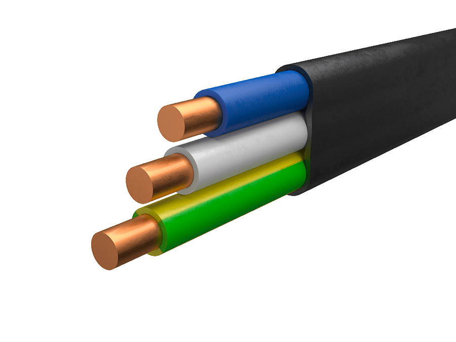 Кабель ВВГ 3х2,5 п (БелРоскабель)