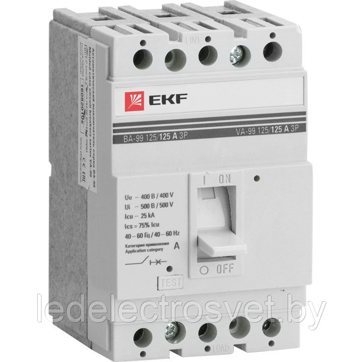 Автоматический выключатель ВА-99 125/16А 3P 25кА EKF PROxima - фото 1 - id-p171677452