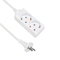 Удлинитель 2 гнезда 10м, 16А/3,6кW с з/к, ПВС 3х1,5 "PIONER"