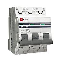 Автоматический выключатель ВА 47-63, 3Р 63А 
(D) 4,5кА EKF PROxima