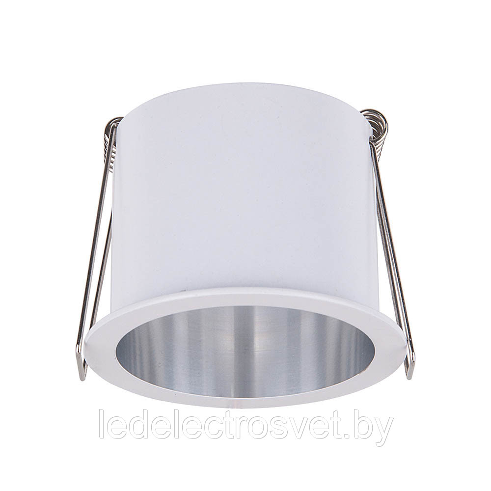 Встраиваемый потолочный светильник 7004 
MR16 WH/SL белый/серебро