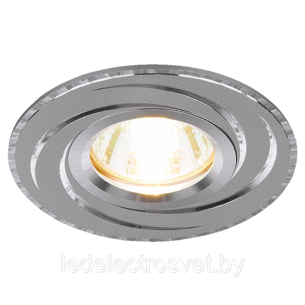 Алюминиевый точечный светильник 2002 MR16 HL/SL графит/cеребро - фото 1 - id-p171679492