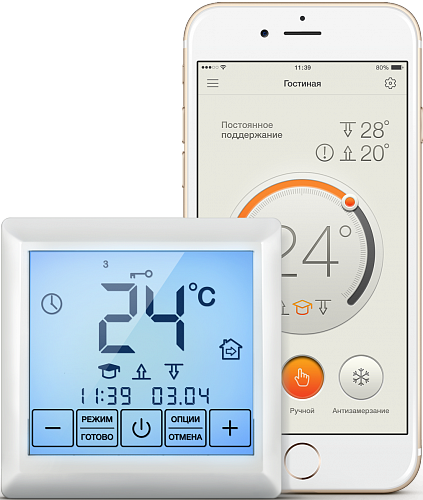 Беспроводной программируемый терморегулятор Теплолюкс MCS 350 Wi-Fi Tuya