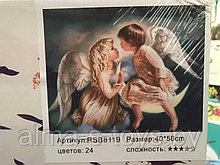 Рисование по номерам 50*40 детки-ангелочки