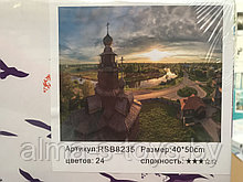 Рисование по номерам 50*40 церковь