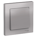 Кнопочный выключатель, цвет Алюминий (Schneider Electric ATLAS DESIGN), фото 3