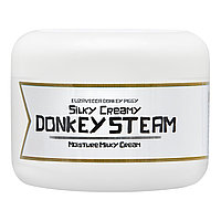 Крем для лица паровой из ОСЛИНОГО МОЛОКА Elizavecca Silky Creamy Donkey Steam Moisture Milky, 100 мл