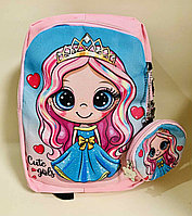 Рюкзак детский дошкольный "Принцесса ", с кошельком