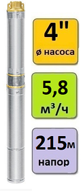 Скважинный насос погружной UNIPUMP ECO 3-150 (кабель - 1 м)