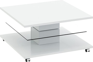 Журнальный столик Трия Diamond тип 1 (белый глянец)