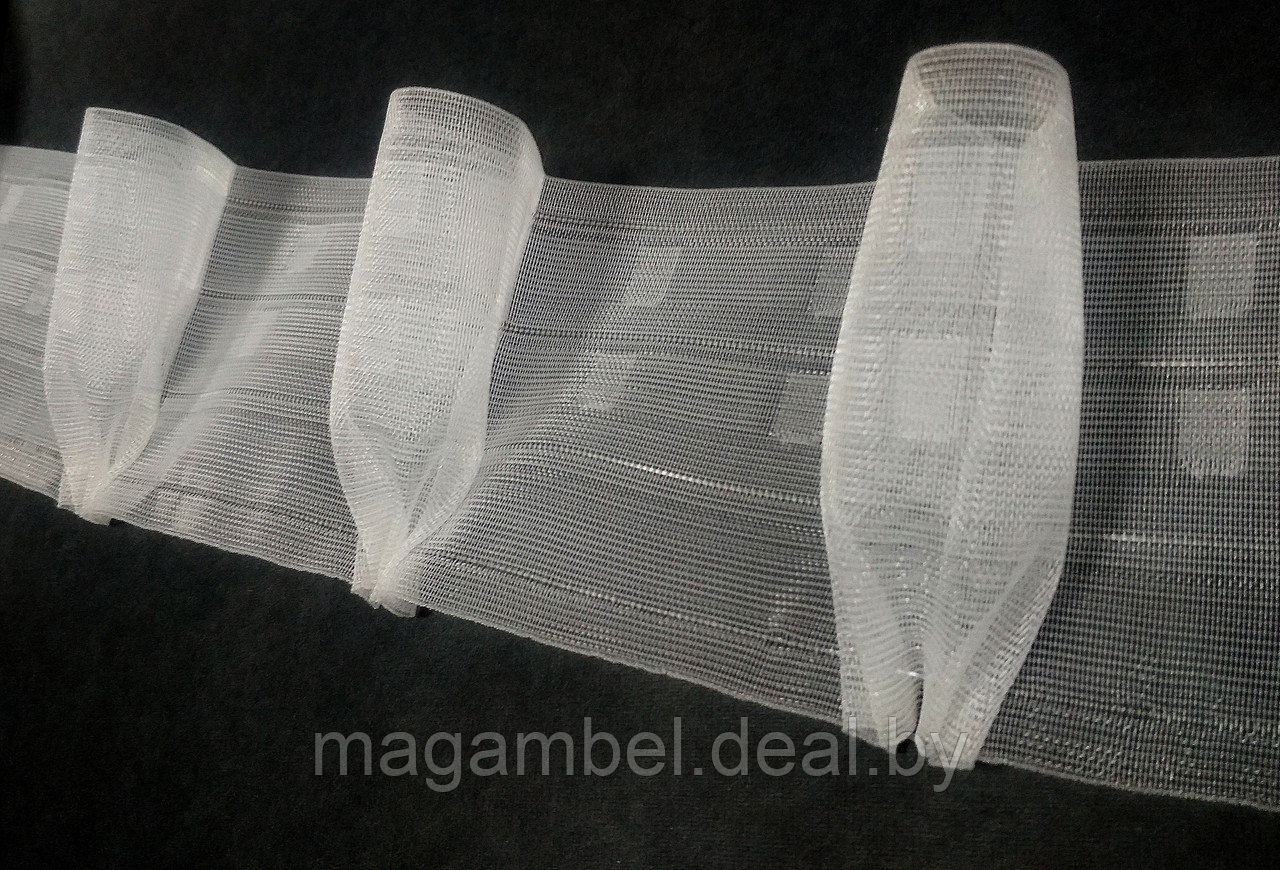 Прозрачная лента для штор и тюли "Бокалы" (сборка 1:2) - фото 1 - id-p171721417
