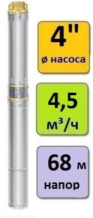 Скважинный насос погружной UNIPUMP ECO 2-56 (кабель - 30 м)