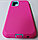 Чехол-накладка для Samsung Galaxy A32 4g SM-A325 (пластик) розовый с бирюзовым, фото 3