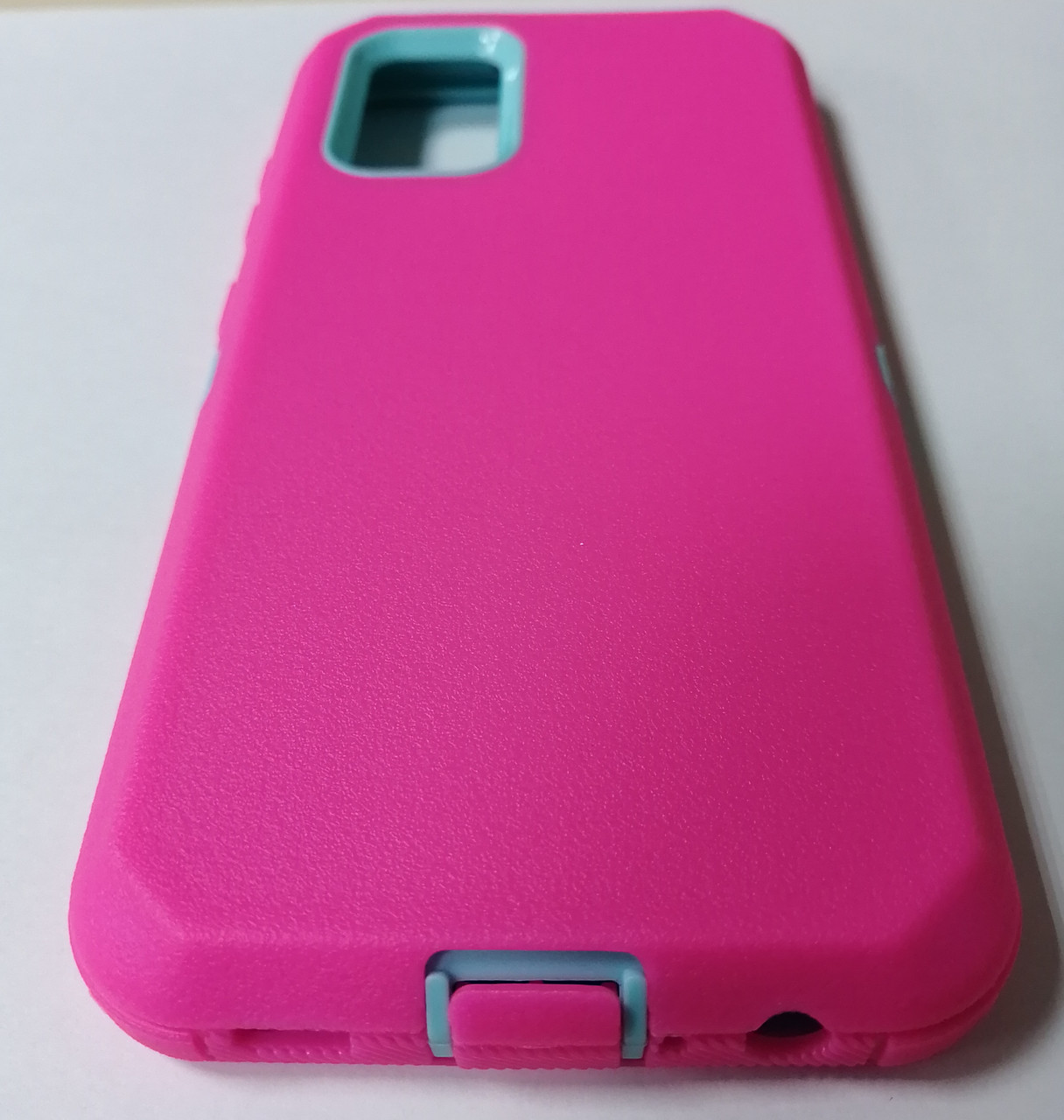 Чехол-накладка для Samsung Galaxy A32 4g SM-A325 (пластик) розовый с бирюзовым - фото 3 - id-p171721437