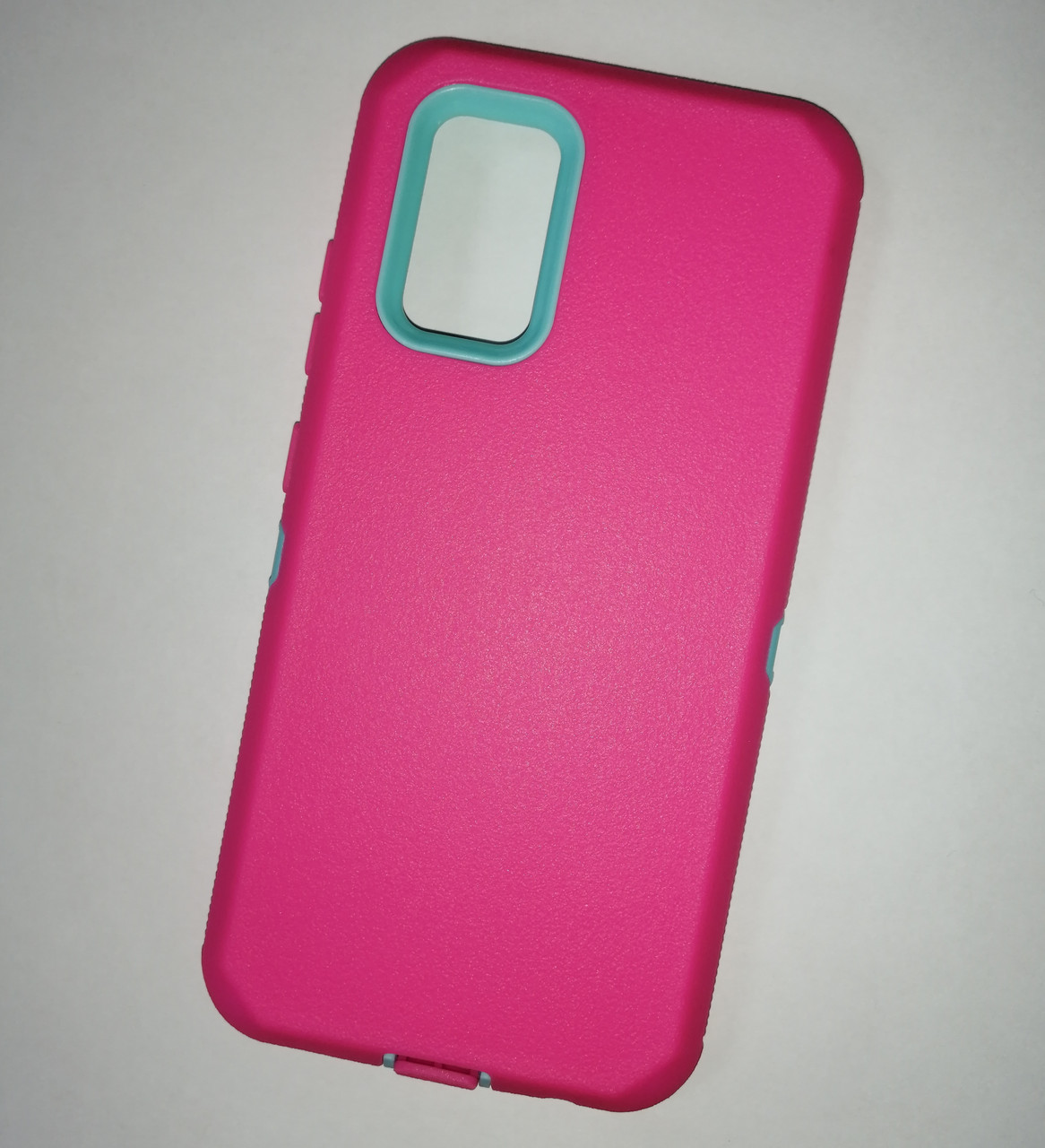 Чехол-накладка для Samsung Galaxy A32 4g SM-A325 (пластик) розовый с бирюзовым - фото 1 - id-p171721437