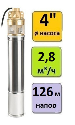 Скважинный насос Unipump 4SKM 200 (кабель-40м)