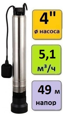 Насос для колодца UNIPUMP ECO FLOAT-3 - фото 4 - id-p171602460