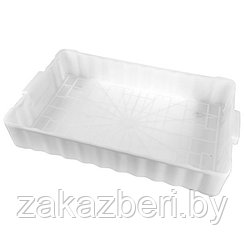 "Садовод" Контейнер-ящик для хранения продуктов пластмассовый 40л, 79х47х14см, штабелируемый, белый, ГОСТ Р