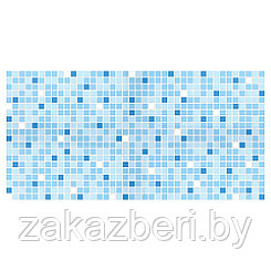 Декоративная панель из ПВХ мозаика 48х95,7см, s0,3мм "Микс голубой" (Россия)