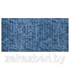 Декоративная панель из ПВХ мозаика 48х95,7см, s0,4мм "Малахит серебро", серия "Стандарт" с художественным