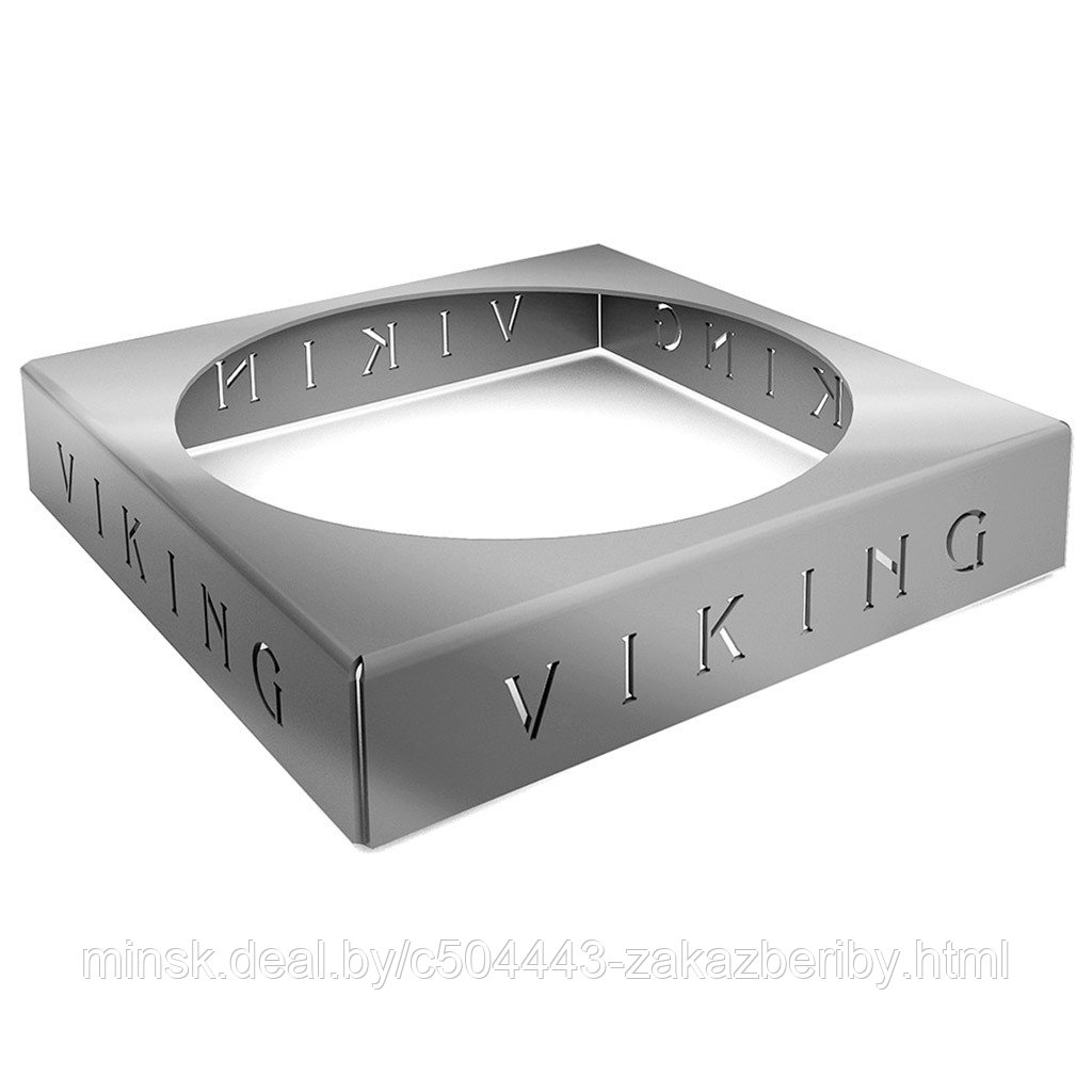 Подставка под казан для мангала "VikinG", 34х34х7см, сталь s3мм, Grillux (Россия)