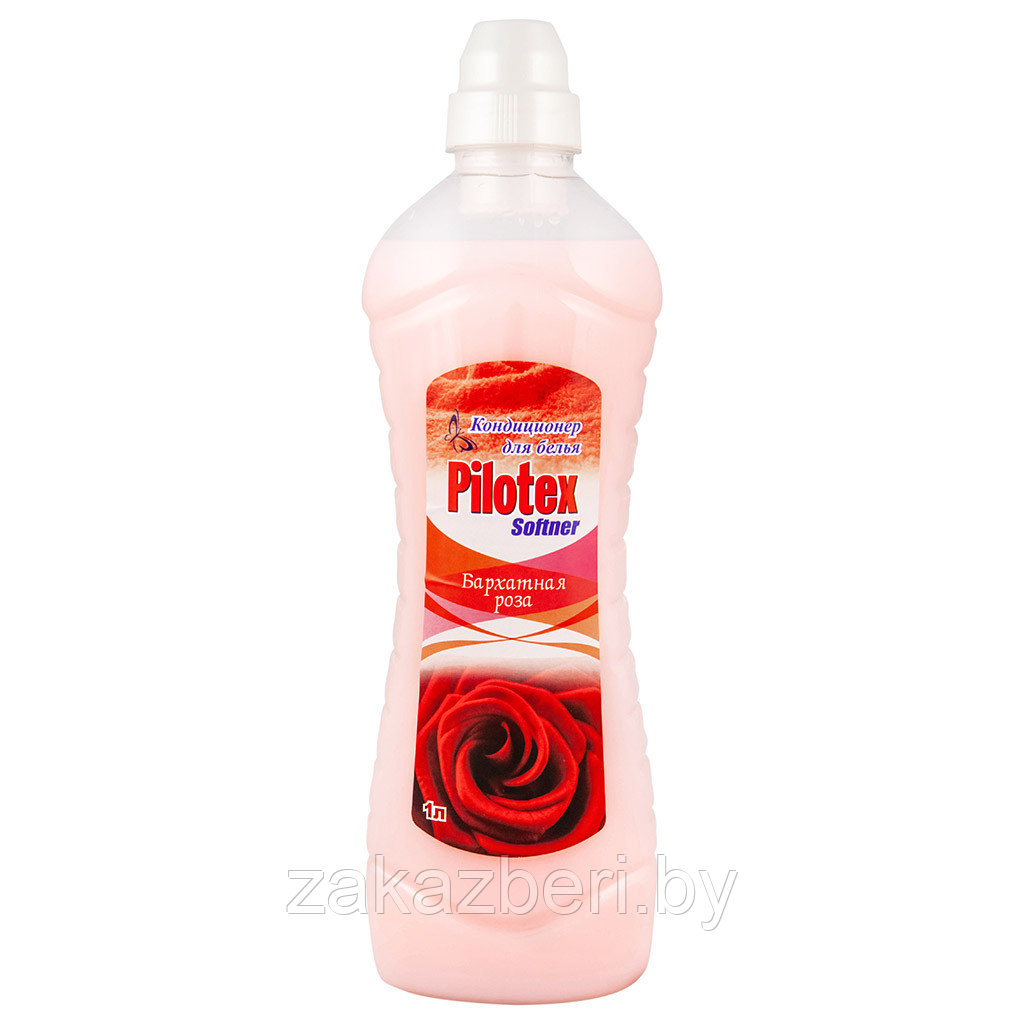 Кондиционер для белья "Pilotex Soft" 1л, "Бархатная роза" (Россия)